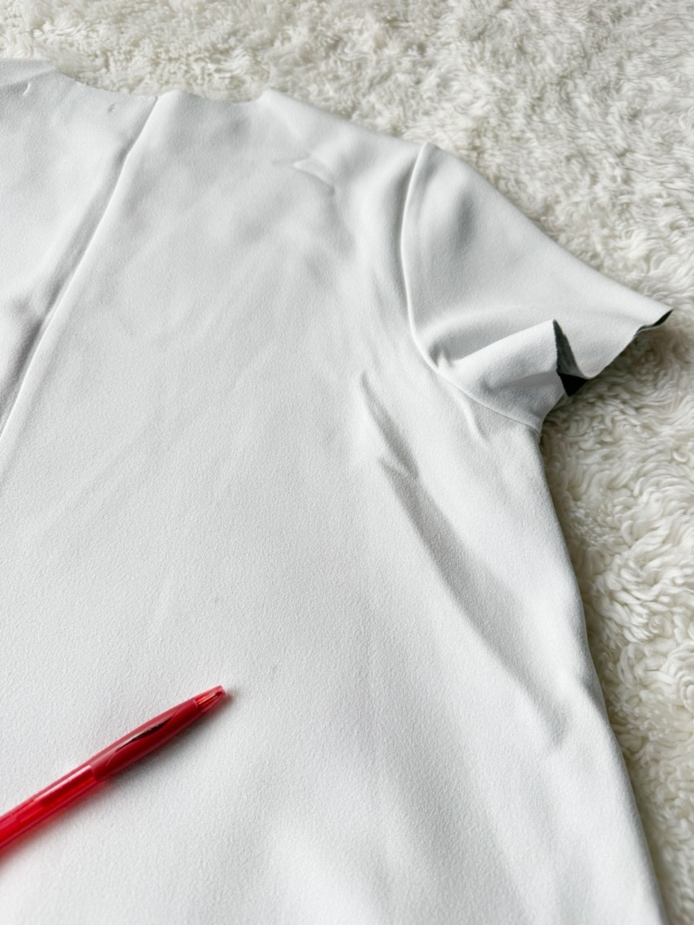 Oak + Fort Woman White A-Line relax Fit Swing Dress XS Minimal Classic Preppy - Picture 9 of 9